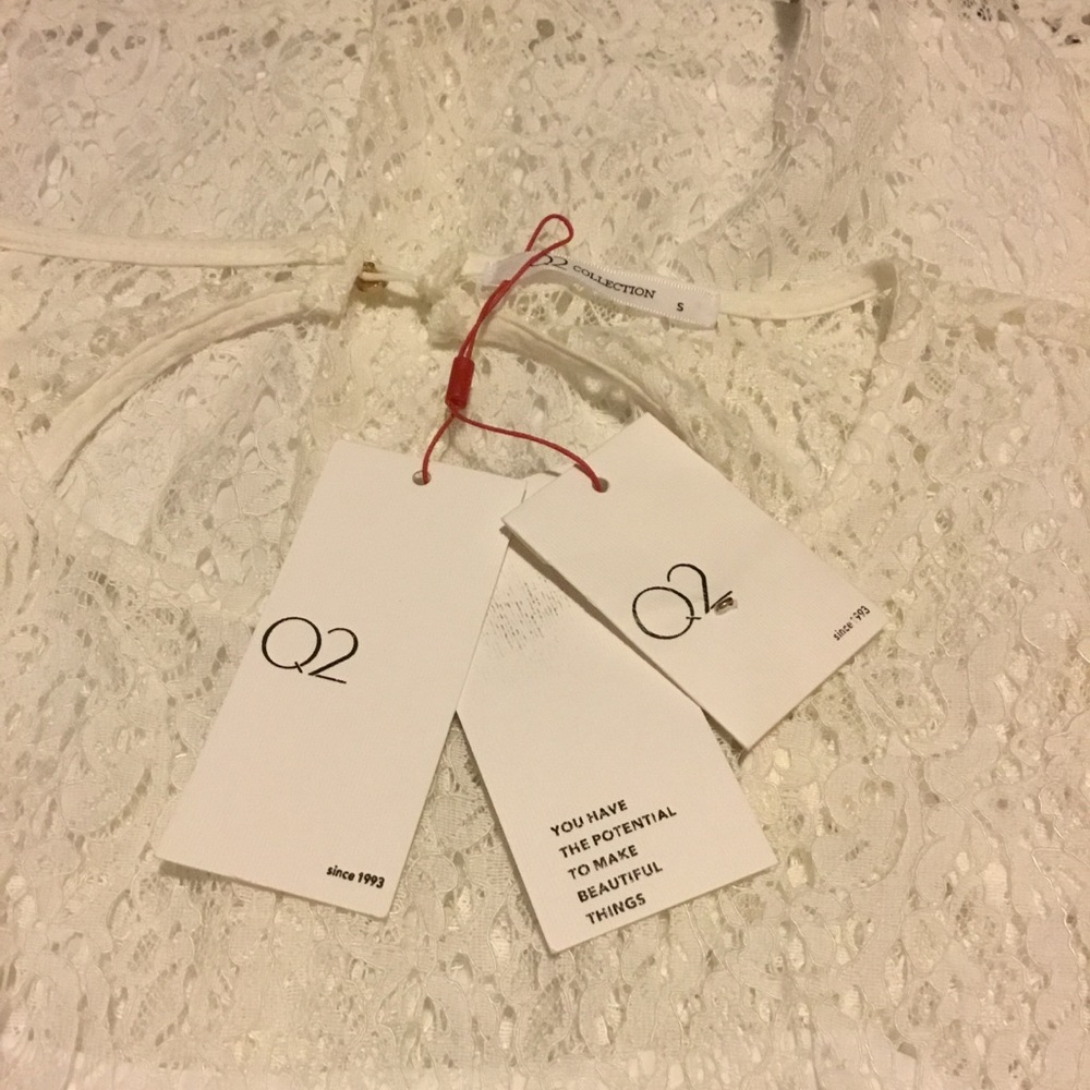 O2 Collection Lace Dress White Size Small #144 - Picture 5 of 9